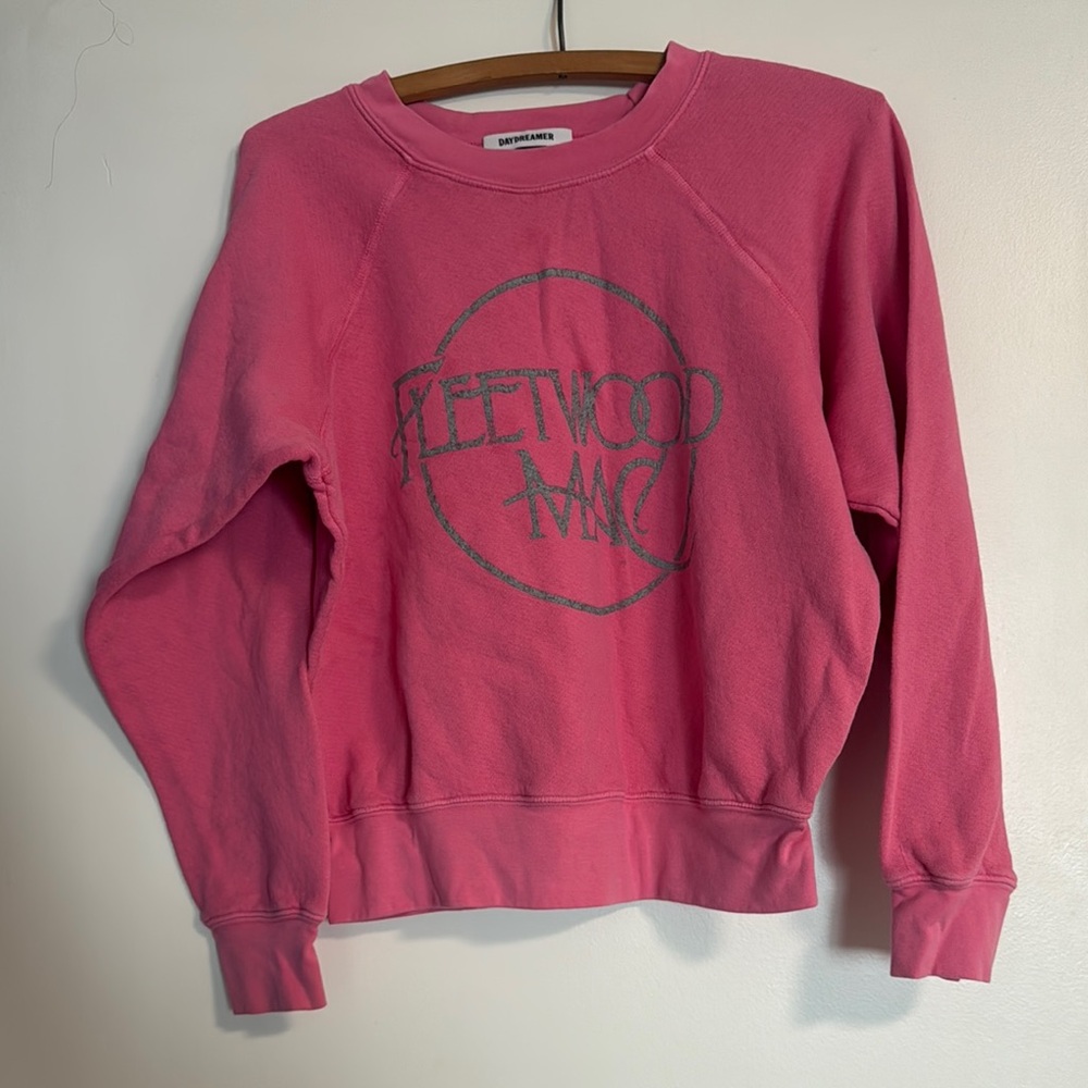 Daydreamer Hot Pink Fleetwood Mac Graphic Crewneck Sweatshirt